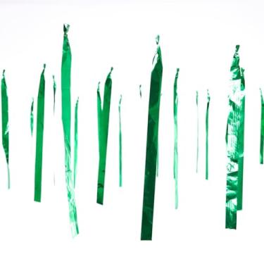 Imagem de Varal de Fitas Metalizadas Decoração de Teto para Festas 100 Metros (Verde)