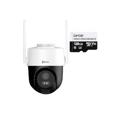 Imagem de Sieco Câmera de Segurança Wi-Fi S38PT Ultra HD (4MPX) kit com Cartão de Memória Lexar High-Endurance microSDXC UHS-I cards 128GB