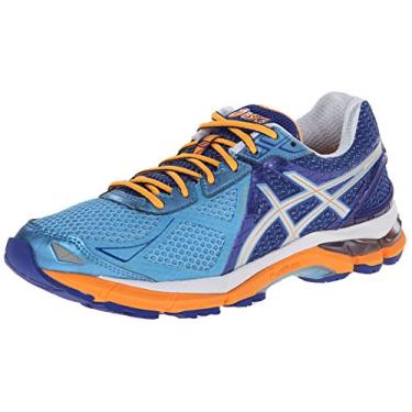 Imagem de ASICS Tênis de corrida feminino GT-2000 3, Azul macio/prata/azul escuro, 5