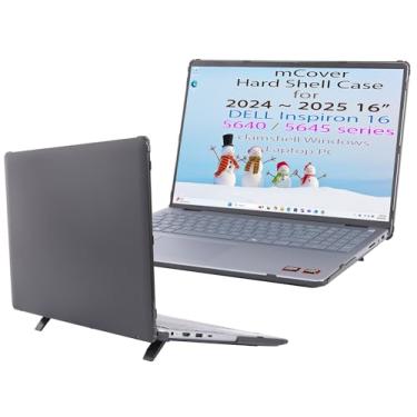 Imagem de mCover Capa compatível apenas com laptop Dell Inspiron 16 5640 série 5645 de 16 polegadas 2024 ~ 2025 (NÃO serve para nenhum outro modelo Dell) - preta