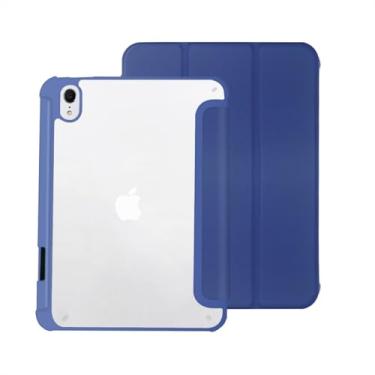 Imagem de WAYIFON Capa fina híbrida para iPad mini 7 (A17 Pro, 7ª geração) 2024/iPad mini 6 (6ª geração) 8,3 polegadas, [suporte de lápis embutido] capa à prova de choque, capa traseira transparente