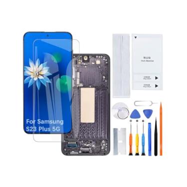 Imagem de Kit de montagem de tela LCD para Samsung Galaxy S23 Plus 5G TFT S916U S916U1 S916W (preto com moldura, sem impressão digital, versão dos EUA)