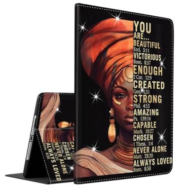 Imagem de Capa para iPad Pro de 11 polegadas (M4, 5ª geração 2024), suporte inteligente multiângulo, hibernar/despertar automático para iPad Pro 11 2024, citações inspiradoras de mulheres afro-americanas