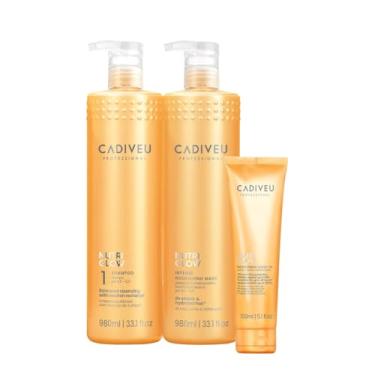 Imagem de Kit Cadiveu Professional Nutri Glow Shampoo Máscara e Leave-in (3 produtos)