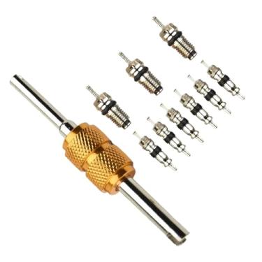 Imagem de Kit De Núcleo De Válvula Para AC | Ferramentas Reparação Refrigeração Automóvel,Kit de 10 Núcleos de Válvula para Ar Condicionado, Sistemas Climatização, Automóveis, Manutenção