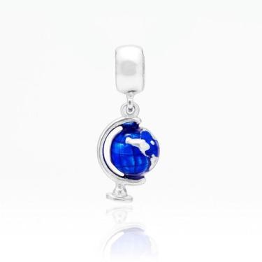 Imagem de Berloque Charms Prata Maciça 925 Globo Terrestre - Lojas La&Ny, 3, Pra