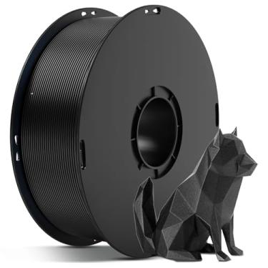 Imagem de ANYCUBIC Filamento De Seda, Metálico Brilhante E Antientupimento Para Impressora 3D, 1,75 Mm, Precisão Dimensional +/- 0,02 Carretel 1 Kg (2,2 Lbs), Metal Preto