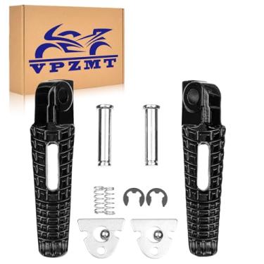 Imagem de VPZMT Apoios Para Os Pés Traseiros De Motocicleta Adequados Suzuki Gsxr600 Gsxr750 2006-2020, Gsxr1000 2005-2020, Gsx-S1000 '18-2020, Gsx-S750 '18-2019, B-King '08-2013 (Apoios - Preto)