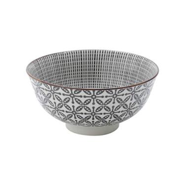 Imagem de Cj 4 Bowls De Porcelana Marrakech Marrom E Branco 12x5,5cm Lyor Marrom E Branco