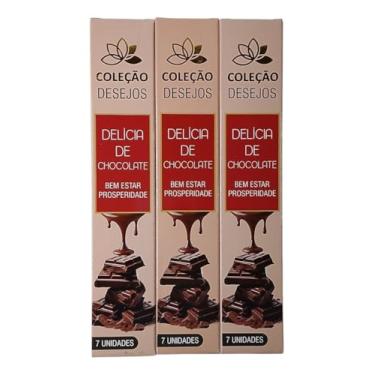 Imagem de Incenso Dos Desejos Vegano Super Premium 3 caixas - Escolha seu aroma!(Delícia de Chocolate)