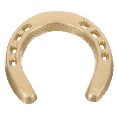 Imagem de Gatuida Decoração de parede de ferradura de ferro fundido, pingente de metal em forma de ferradura, escultura para escritório em casa, 3×3×0,28