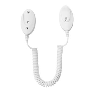 Imagem de Suporte Magnético Para Comandos - Suporte para Comando de Ar Condicionado,Organizador de Controle Remoto para AC com Cordão de para Quarto Garagem Sala de Estar RV TV Ventilador LED Geladeira Branco C