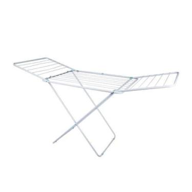 Imagem de Varal De Chão Com Abas 174x70cm Branco - Suporta 25kg De Roupas - Mor