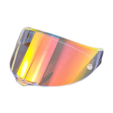 Imagem de BSTOP Protetor solar RACE 3 Visor para AGV PISTA GPRR, GPR, CORSA R Protetor solar de substituição (Revo Clear Red-dia e noite)