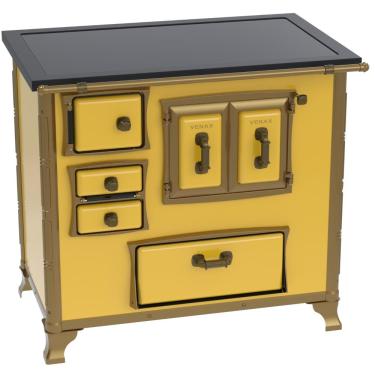Imagem de Fogao a Lenha Venax GII n 2 Renaissance Premium Amarelo SD