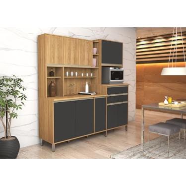 Imagem de Armário De Cozinha Gabi 10 Portas Ideal Para Cozinhas Modernas Em MDF Robusto Sambare Decora