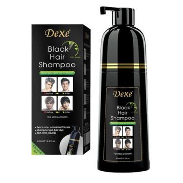 Imagem de Shampoo de tintura de cabelo COSMTEK DEXE 100mL Semipermanente Preto