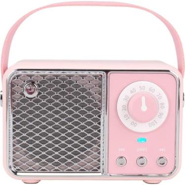 Imagem de Alto-falante Bluetooth Dosmix Kawaii Retro Vintage Style Rosa