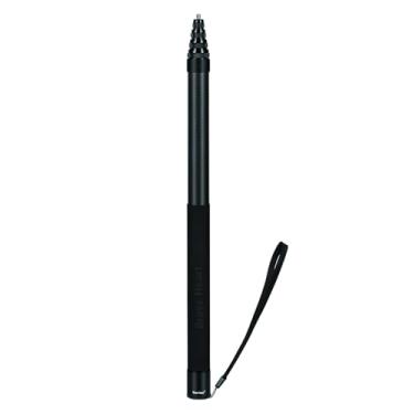 Imagem de Bastão de selfie invisível de 3 m de comprimento, haste de extensão leve de fibra de carbono para câmera de ação Insta360 ONE X5 X4 X 3 X2 R RS (preto)