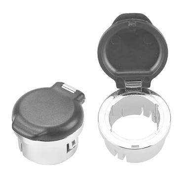 Imagem de Hiolpen Um par de tampa de painel de tomada de 12V compatível com Chevy Avalanche Silverado 1500 2500 HD Suburban 1500 2500 2500 Tahoe para GMC Sierra 1500 2500 HD 3500 HD Yukon XL 1500 2500