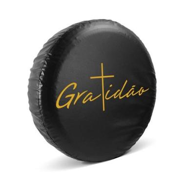 Imagem de Capa Estepe Pajero Tr4 Pneu 225/70 16 Gratidão Crucifixo - COMIX