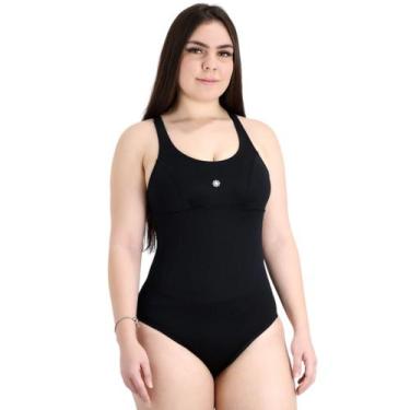 Imagem de Maiô Básico Nadador Com Sustentação - Suport Fitness, Preto, P, Femini