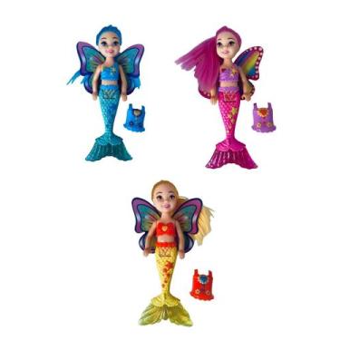 Imagem de Sereia Boneca Pocket Articulada Sortida Brinquedo - 4 un - Company kid