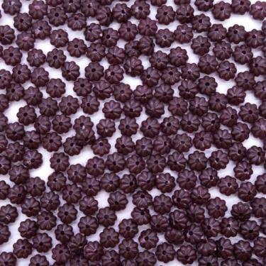 Imagem de Miçanga Passante Pitanga Plástico Marrom 6mm 500pçs 50g - Macall