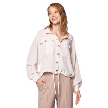 Imagem de Jaqueta Feminina Biamar Listrada Bege Claro-Feminino