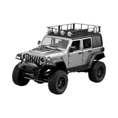 Imagem de Carro RC Em Escala 1/12 Modelo Jeep 4WD Com Luzes LED Controle Remoto 