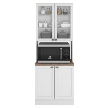 Imagem de Paneleiro Duplo Cristaleira Unna 4 Portas e 1 Forno - Poliman Móveis