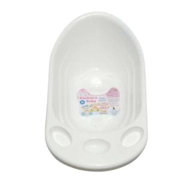 Imagem de Banheira Infantil Baby C/ VálvulaTPE 24L 77x45x30 Bebê&Mamãe - Monte L