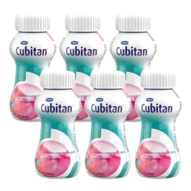 Imagem de Cubitan Morango 200ml kit 6 unidades - (Danone), Morango