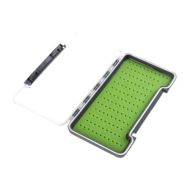 Imagem de RNXRZANK Caixa de Mosca à Prova D'água, Caixas de Gabarito à Prova D'água, Tampa Transparente, Caixa de Isca de Pesca com Mosca, Estojo para Equipament, a, L