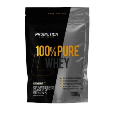 Imagem de 100% Pure Whey 900g Refil Probiótica - Probiótica , BAUNILHA