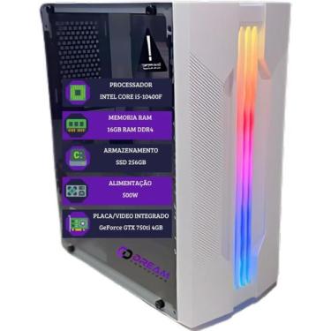Imagem de PC GAMER DreamComputers Intel Core i5 10ª, 16GB DDR4, SSD 256GB, Gefor