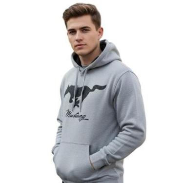Imagem de MOLETOM MASCULINO MUSTANG SPR CINZA-Masculino
