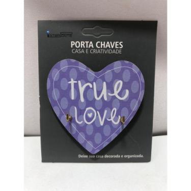 Imagem de Porta Chaves Pequeno Com 2 Ganchos - ying, TRUE LOVE