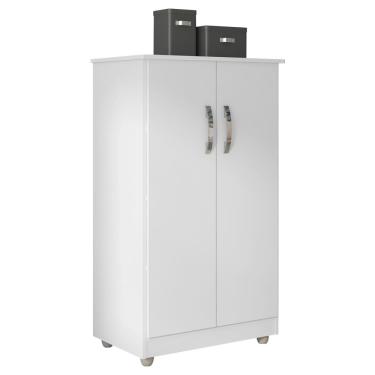 Imagem de Armário Organizador Multiuso Rosana 2 Portas Branco - Desk Design