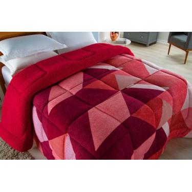 Imagem de Edredom Sherpa Cobertor e Coberdrom Estampado - KING - Empório do Enxo