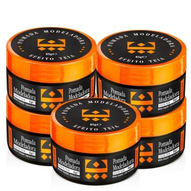 Imagem de Kit 5 Pomada Para Cabelo Efeito Teia Embaixador 85G