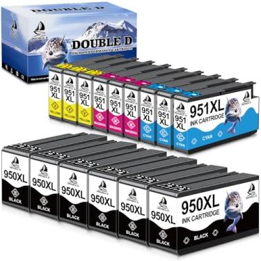 Imagem de Cartuchos de tinta 950 951XL compatíveis com HP 950XL 951XL use com HP OfficeJet Pro 251dw 276dw 8100 8600 8610 8620 8615 8625 8630 Series (6 pretos, 3 cianos, 3 magenta, 3 amarelos, 15 Pacote)