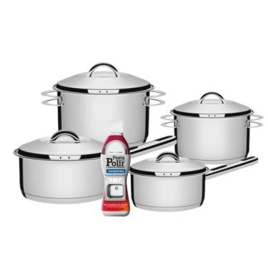 Imagem de Jogo De Panelas Solar 4Pçs E Pasta De Polir Tramontina