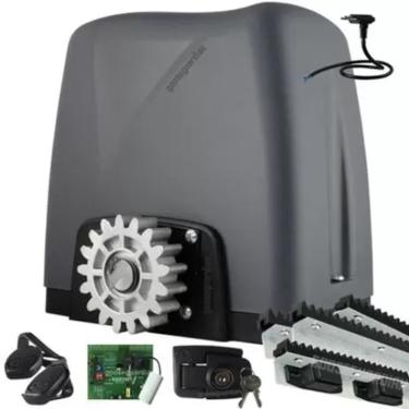 Imagem de Kit 1 Motor Rossi Dz Atto Turbo 4m Crem 2 Control  P/ Portão Deslizante 350kg 220v