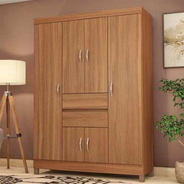 Imagem de Guarda Roupa Ecom Ii Em Mdp Com 6 Portas 2 Gavetas Demobile Amendola Touch