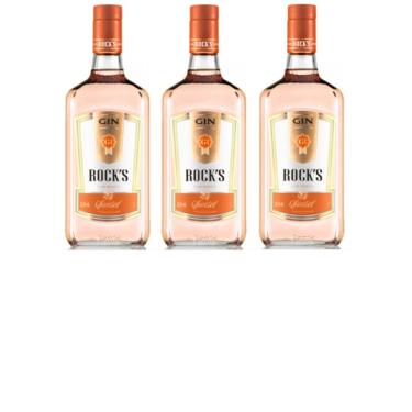 Imagem de Kit Gin Rock's Sunset 1000ml 3 unidades - Sabor Laranja