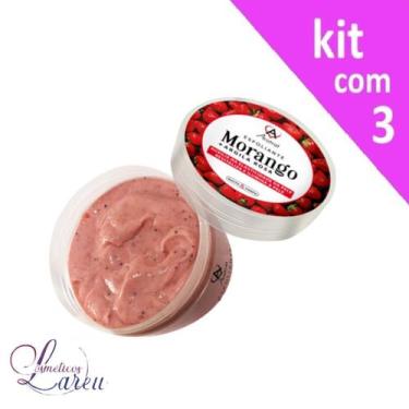 Imagem de "Kit Esfoliante Facial e Corporal 250 gr Arotrat Morango + Argila Rosa