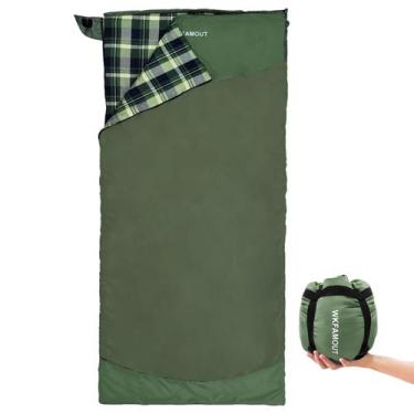 Imagem de Saco de dormir de flanela para mochila WKFAMOUT, leve para adultos, ca