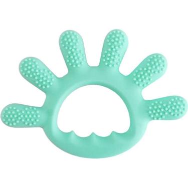 Imagem de Mordedor Dedinhos Para Bebê De Silicone 12x1cm Verde