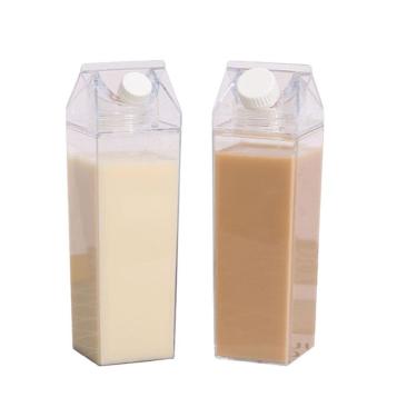 Imagem de Kit 2 Garrafa Bebida Transparente Creative 1000Ml Suco Agua